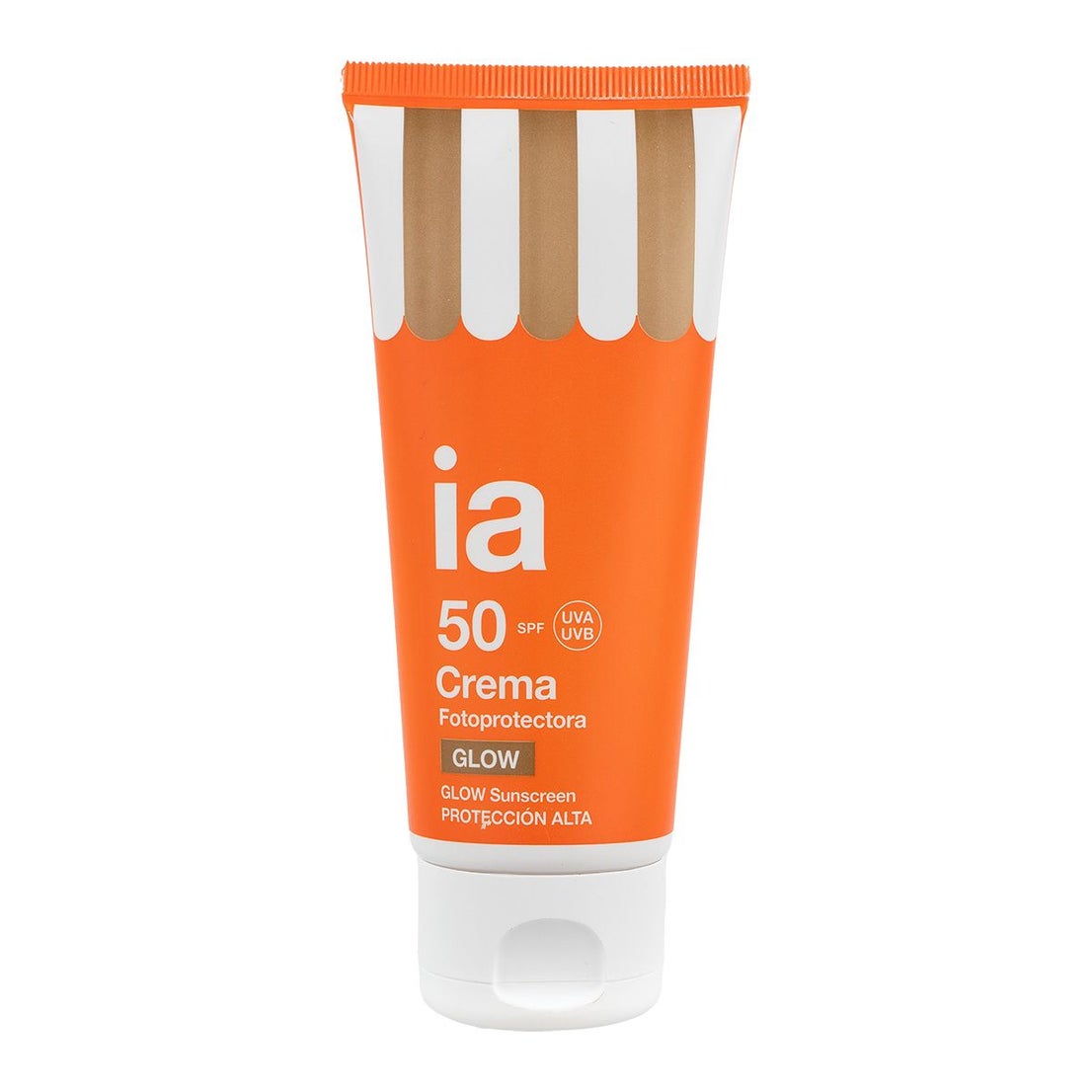 Crema fotoprotectora corporal con efecto glow, que ofrece alta protección frente a UVB, UVA y luz azul. Aporta un acabado luminoso con destellos sutiles, que realzan la piel con un brillo radiante, a la vez que la protegen de los efectos nocivos del sol y del estrés ambiental. Formulada con filtros solares químicos (orgánicos) yminerales fotoestables de alta eficacia, ofrece una protección  avanzada frente al fotoenvejecimiento y el daño oxidativo. Su textura ligera y fundente, de rápida absorción, deja un toque sedoso y confortable, sin sensación grasa ni residuos visibles. Apta para todo tipo de pieles. Precio: 16,95 €.