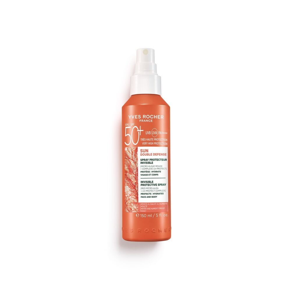 Enriquecido con el poder antioxidante de una microalga, junto a los filtros UVB y UVA, este protector en spray, resistente al agua y al sudor, protege del sol, a la vez que previene el envejecimiento cutáneo y mantiene la hidratación de la piel del cuerpo. Su textura ligera y fluida, no deja residuos blancos y se absorbe inmediatamente. Precio: 28,90 €.