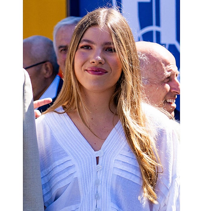La Infanta Sofía con camisa de Renatta & Go en la F1.