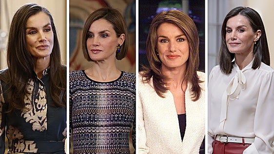 Los cambios de look de la Reina Letizia: de su mítico corte bob, al pelo largo