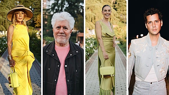 De Almodóvar a Ana Mena y Carmen Lomana: así se vistieron los famosos en el desfile de Palomo Spain