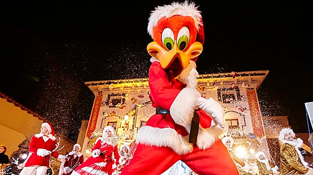 El parque se viste con sus mejores galas de luz y color durante las navidades
