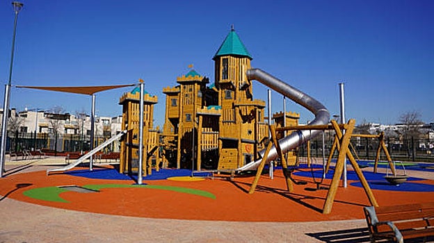 Zona del parque para mayores