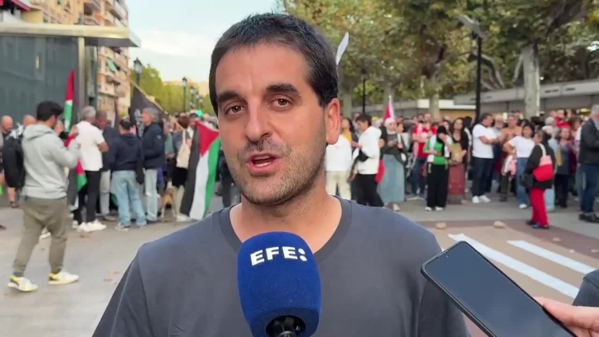 Una performance educativa visibiliza en Logroño a la infancia asesinada en Gaza