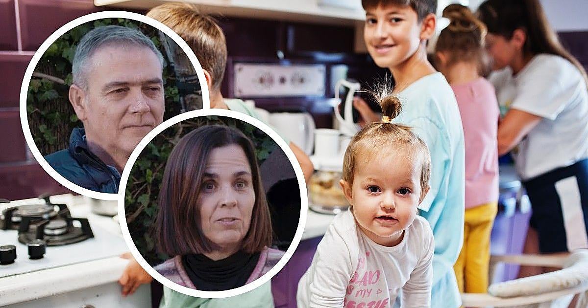 Juan Ramón y Patricia, padres de 12 hijos: «Como la clave sea el orden, esto no funciona. Es imposible»