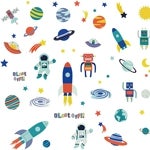 Imagen - Decalmile Pegatinas de Pared Planetas Decoración Infantil de Pared