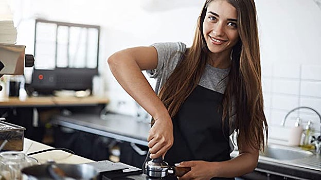 ZOLLNER Delantal de Cocina Hombre y Mujer con Bolsillos