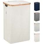 Imagen - Lonbet - Cesto Ropa Sucia con Tapa Beige - XL, 100 litros