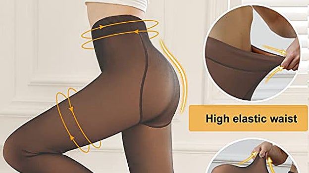 Niwicee Medias Térmicas Transparentes para Mujer