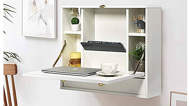 COSTWAY Mesa Plegable de Pared para Ordenador