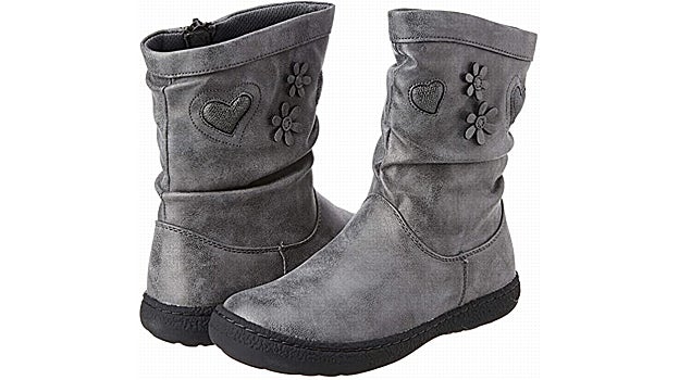 Botas en gris metalizado