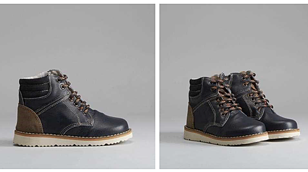 Botín de piel color negro