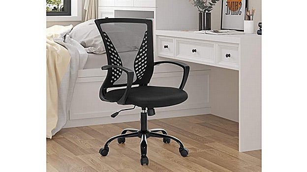 SONGMICS, Silla Giratoria, Regulable en Altura