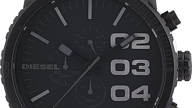 Reloj de acero inoxidable con cronógrafo Double Down