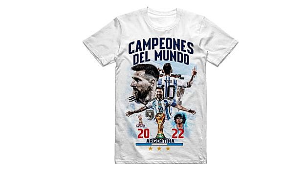 LOKOMOTO Camiseta Argentina Campeona del Mundo 2022