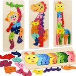 Imagen - Fabu 4pz Puzzles de Madera Educativos para Bebé
