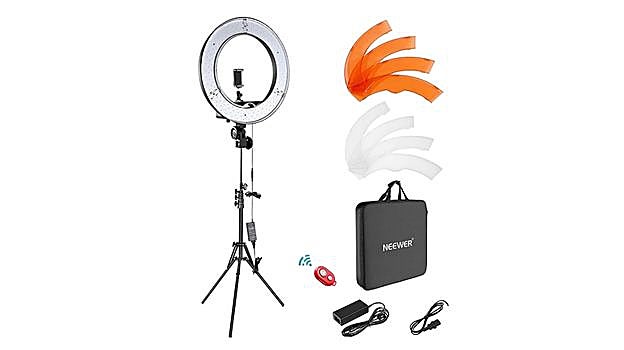 Neewer Iluminación Kit: 48cm Exterior 55W 5500K