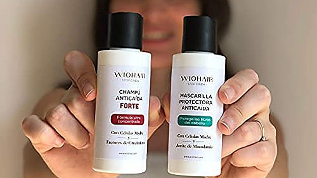 Wiohair Champú y Mascarilla Premium Anticaída