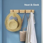 Imagen - Perchero de pared con ganchos plegables