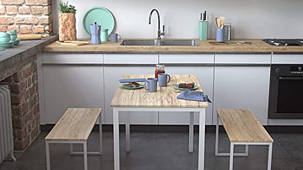 Mesa de comedor con bancos - Versa