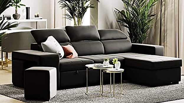 BUDWING John Hogar Sofá Cama 3 Plazas o 4 Plazas Chaise Longue