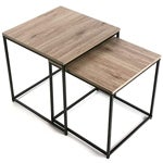 Imagen - Set de 2 mesas auxiliares apilables - Versa