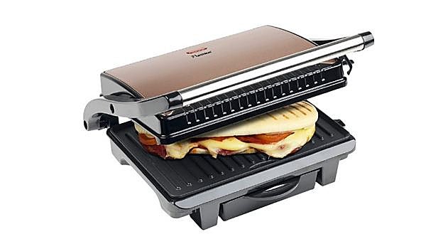 Bestron Copper Collection Panini Parrilla, 1000 W