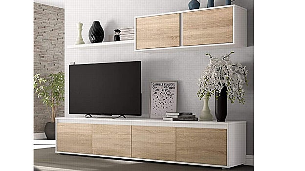 Mueble en tonos madera