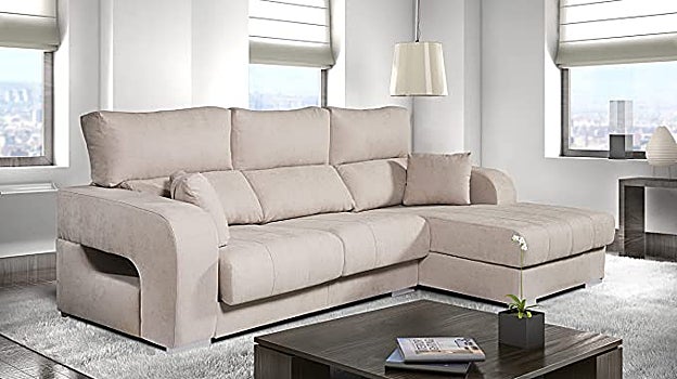 Sofá con chaise longue