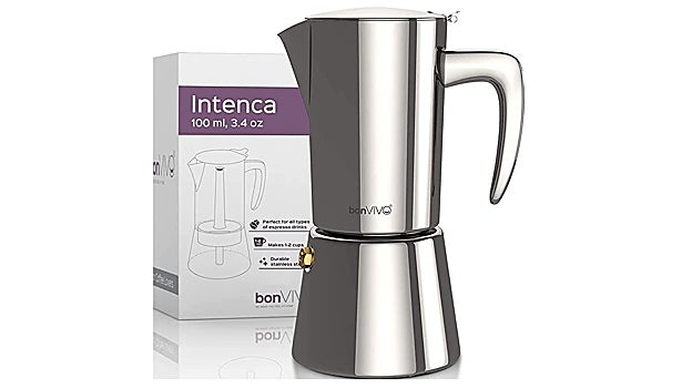bonVIVO Intenca Cafetera Italiana Express De Inducción