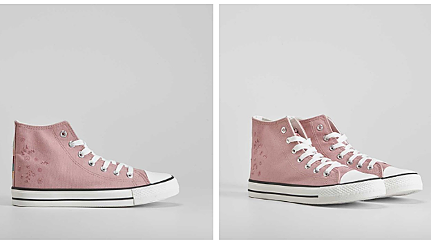 Zapatillas de rola color rosa
