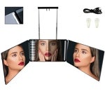 Imagen - Espejo tríptico con luz ajustable con LED Auptiz