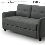 Imagen - Sofá contemporáneo ZINUS Ricardo Loveseat