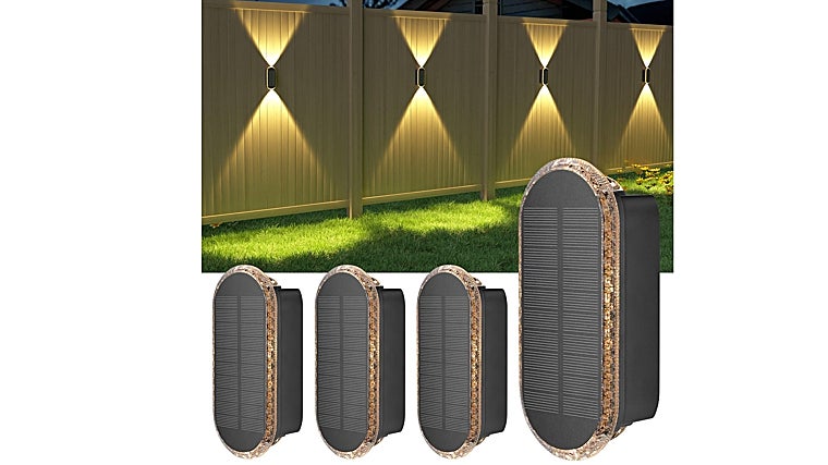 Paquete De 2 Luces Solares Para Exteriores De 200 LED, 8 Modos, Impermeables