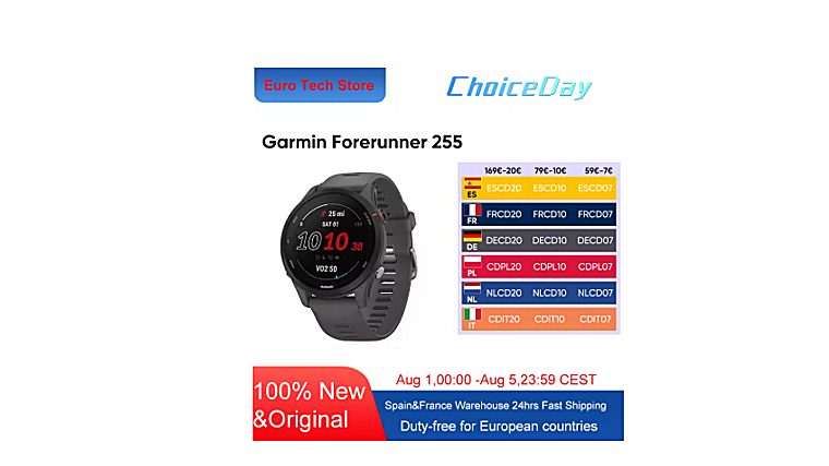 Hasta un 70% de descuento en relojes Garmin y otras marcas top durante el Choice Day de AliExpress