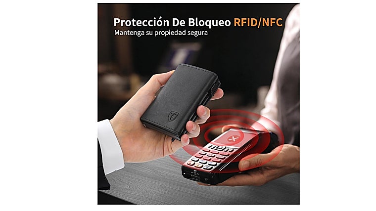 La cartera tarjetero de Hombre TENBST con Bloqueo RFID que Arrasa en Amazon ¡Ahora en Oferta!