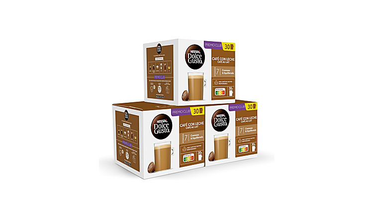 NESCAFÉ Dolce Gusto Café con Leche (pack de 90 cápsulas) con un 37% de descuento