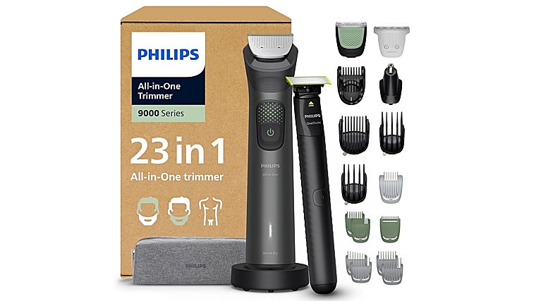 Recortadora Philips todo en uno Serie 9000 + OneBlade
