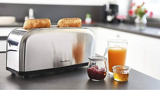 Moulinex Classic, tostadora de acero inoxidable con 6 niveles de tostado, rebajada un 36%