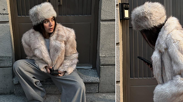Gorro efecto pelo al 50% de descuento
