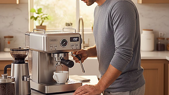 Cafés perfectos en un minuto y un toque elegante para tu cocina: desde que tengo la cafetera HiBREW siempre desayuno en casa