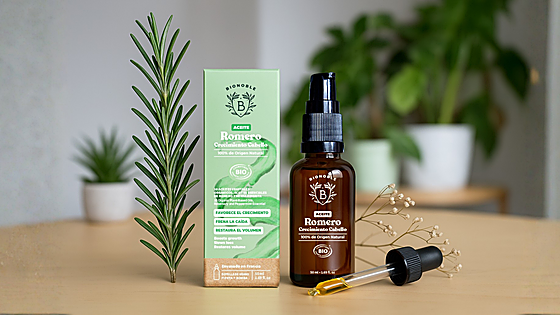 Mejora el aspecto y fortalece el crecimiento de tu cabello con el aceite de romero de BIONOBLE: consíguelo en Amazon con un descuento del 15%
