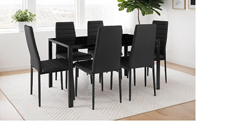 Sillas de comedor acolchadas TecTake