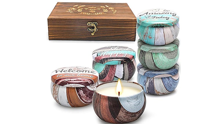 Maletín con set de seis velas