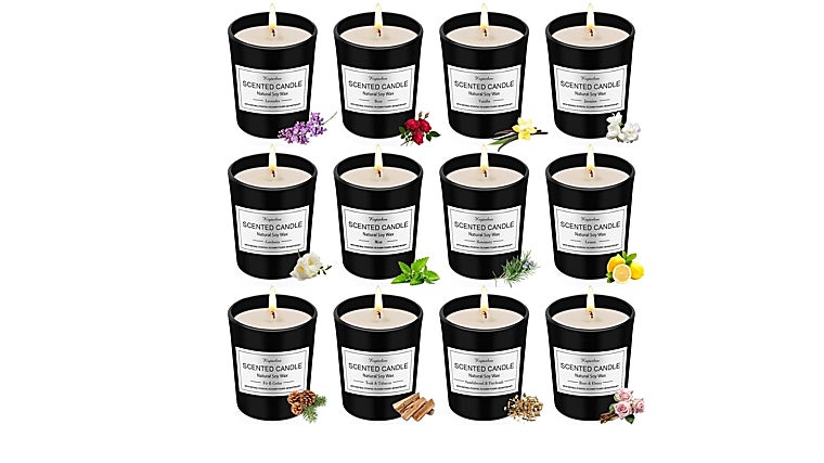 Set de 12 velas perfumadas