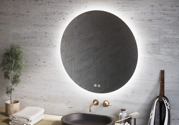 Este espejo de baño redondo con luz LED es la elección perfecta para un baño moderno: con el descuento Leroy Merlin pagas menos de la mitad de precio