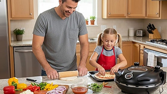 Pizzas como en una pizzería por menos de 50 euros: la máquina para hacerlas en casa que arrasa en AliExpress