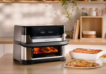Prepara recetas sanas y deliciosas con la freidora de aire Dual Easy Fry Flex de Moulinex, ahora en oferta