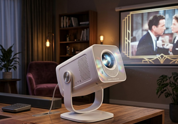 Este mini proyector es perfecto para pelis, series y fútbol en casa, tiene Android 13 y WiFi 6