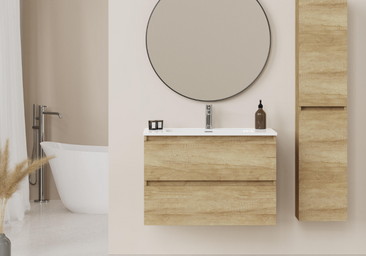 Renueva tu baño con este mueble con lavabo y aprovecha el descuento de Leroy Merlin